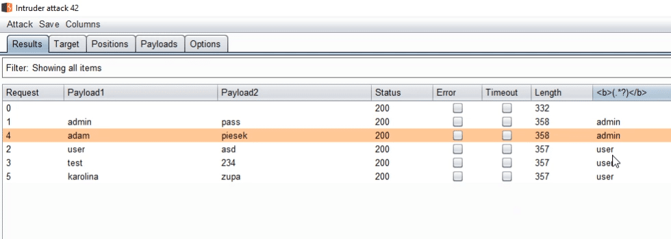 Grep-extract result